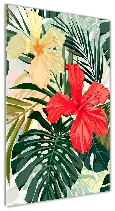 Imagine de sticlă flori Hawaii