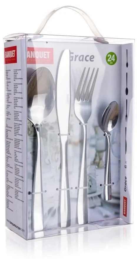 Set tacâmuri din inox Banquet GRACE, 24 piese