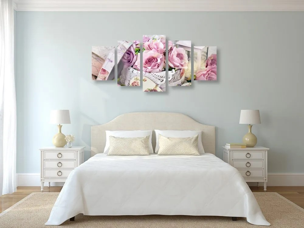 Tablou 5-piesestilul vintage romantic