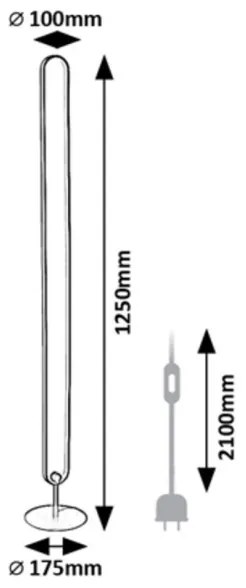 Lampadar LED RGB BARTO LED/19W/230V Rabalux 74051