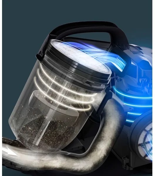 Aspirator fără sac Rowenta COMPACT POWER 1,5l 750W/230V gri