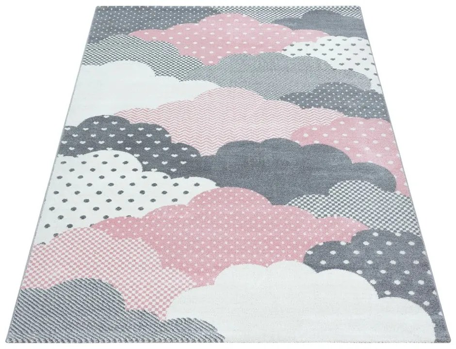 Covor pentru copii roz/gri 160x230 cm Bambi – Ayyildiz Carpets