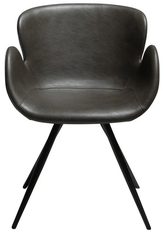 Scaun de sufragerie gri cu cotiere tapițat Gaia – DAN-FORM Denmark