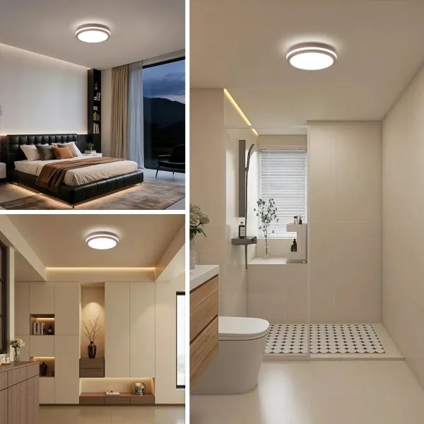 Brilagi - Lampă LED de exterior cu senzor BENE LED/24W/230V pr. 26 cm maro IP54