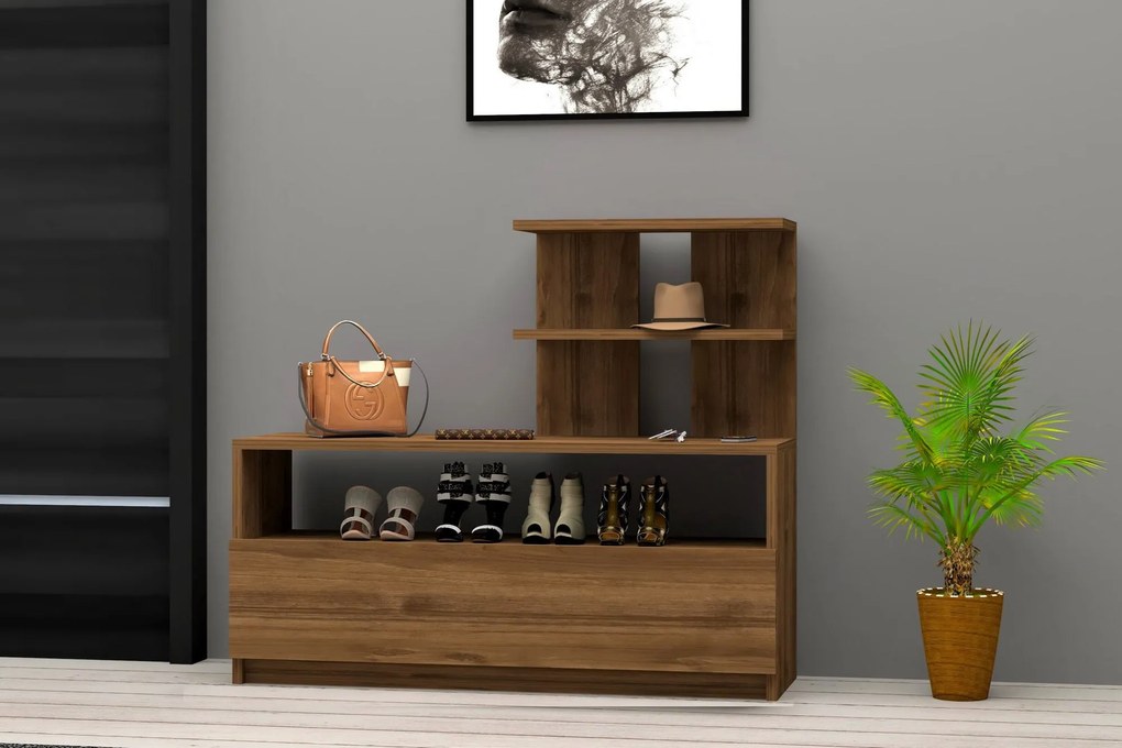 Comodă pentru pantofi Airy - Walnut
