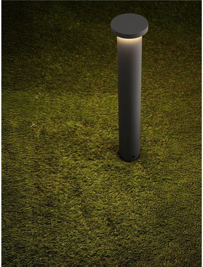 Stalp de exterior LED 2700K, IP65 BAST H-45cm gri inchis