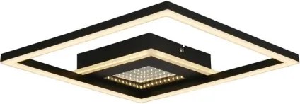 Searchlight 44250BK - Plafonieră LED reglabilă QUADRATE LED/24W/230V 36x36 cm