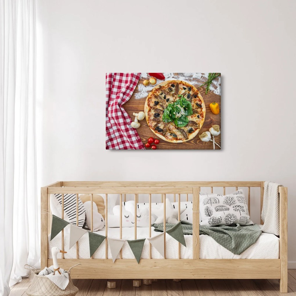 Tablou cu pizza (90x60 cm)