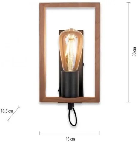 Aplică FRANKY 1xE27/60W/230V Leuchten Direkt 15654-18