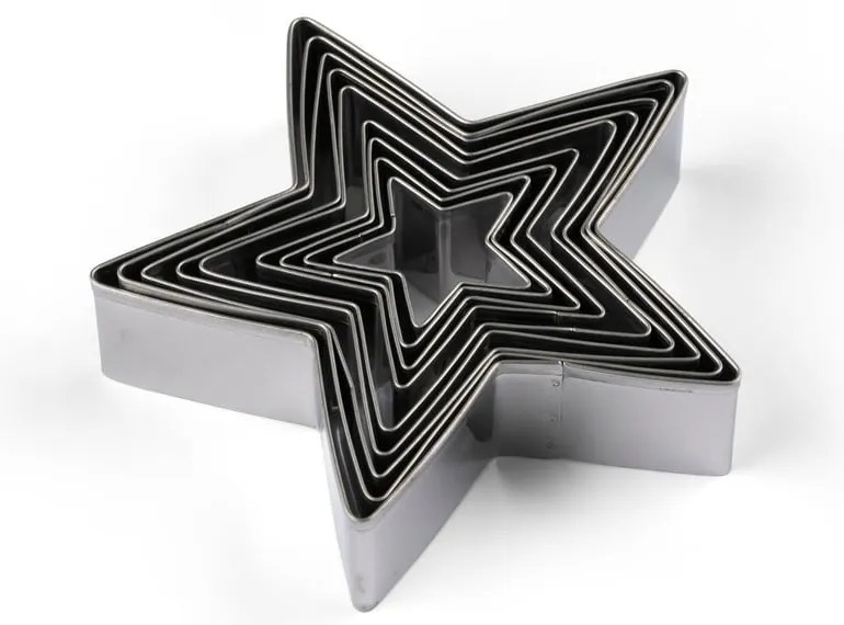 Forme de aluat 9 buc. cu model de Crăciun Star – Blomsterbergs