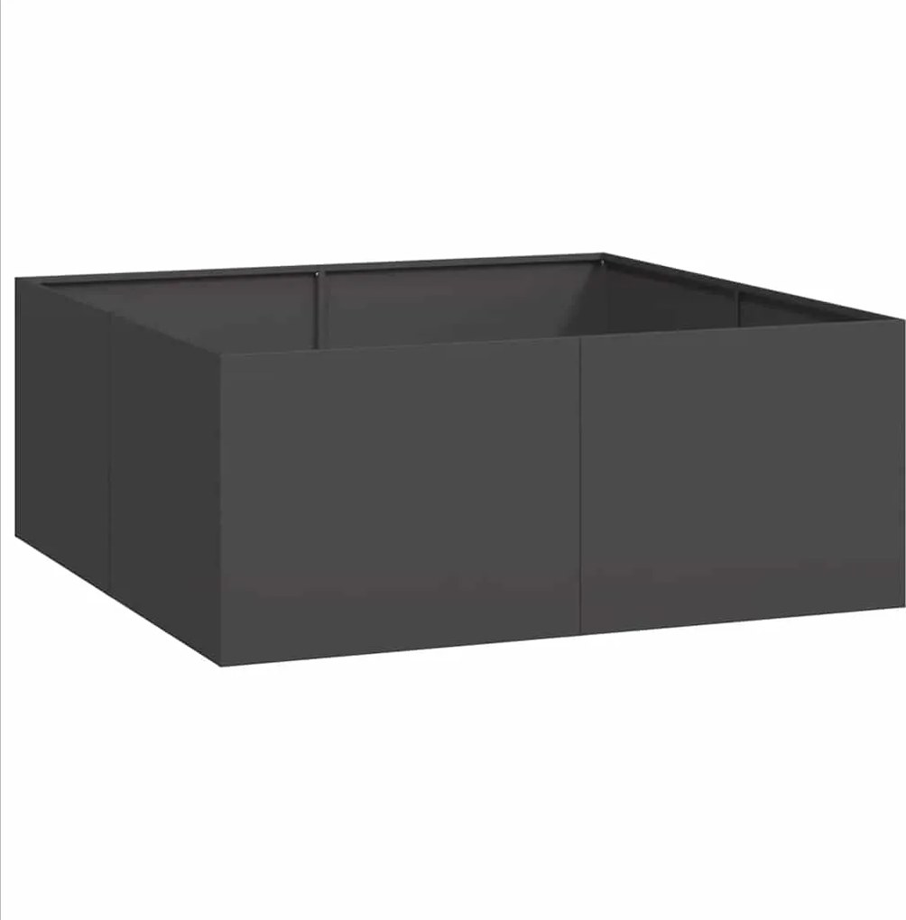 vidaXL Jardinieră Negru 100x100x40 cm Oțel