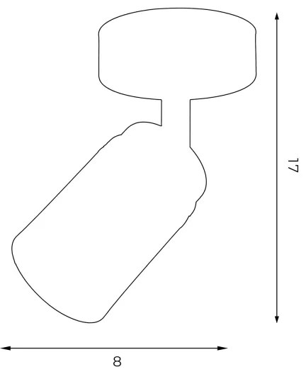 Spot RENO 1xGU10/60W/230V alb/crom