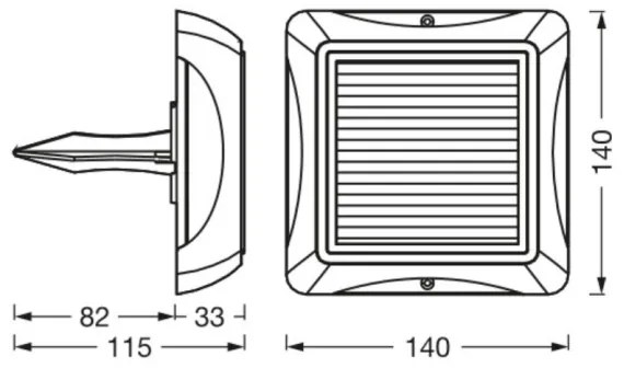 Ledvance - Lampă solară LED ENDURA STYLE SOLAR LED/1,2W/3,7V IP65