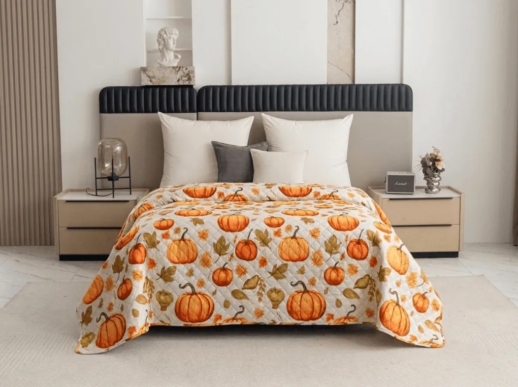 Cuvertura de pat AUTUMN PUMPKINS, colorat Dimensiune: 220 x 240 cm