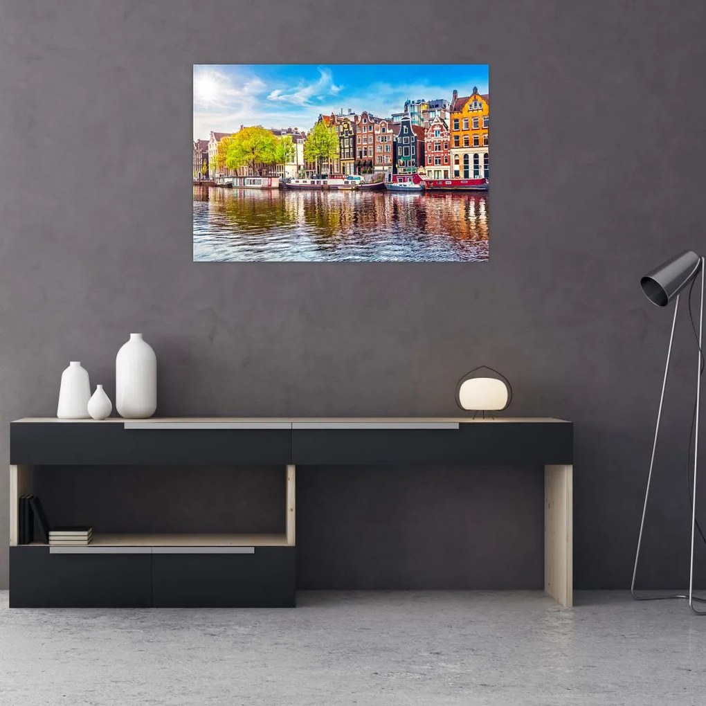 Tablou - Case dansatoare, Amsterdam (90x60 cm)