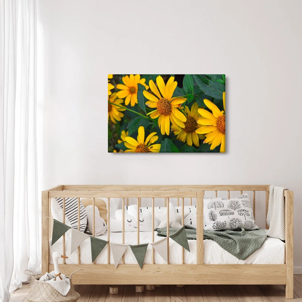 Tablou cu flori galbene (90x60 cm)