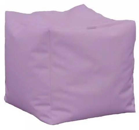 Taburet Cub, Material Piele ecologica - Violet