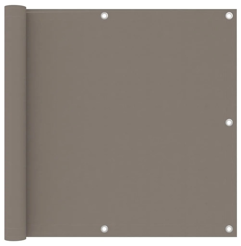 vidaXL Paravan de balcon, gri taupe, 90x300 cm, țesătură oxford