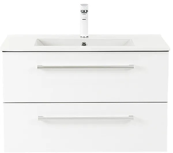 Dulap inferior Vario Clam 80 cu lavoar antracit-alb
