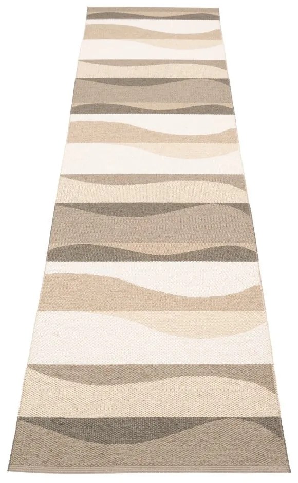 Covor tip traversă pentru interior și exterior maro/bej 70x300 cm Urvi Earth – Pappelina