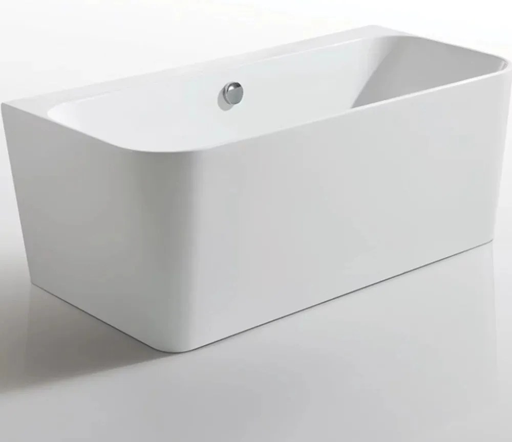 Cada freestanding Kreiner Maggie 160x75 cm finisaj alb lipita de perete, BTW