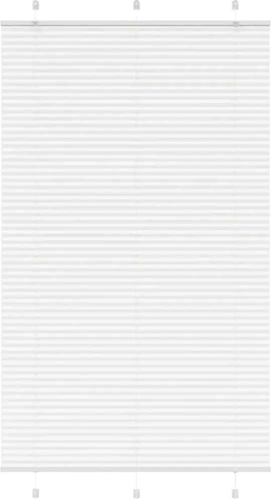 vidaXL Jaluzea plisată alb 115x200 cm Lățime țesătură 114,4 cm