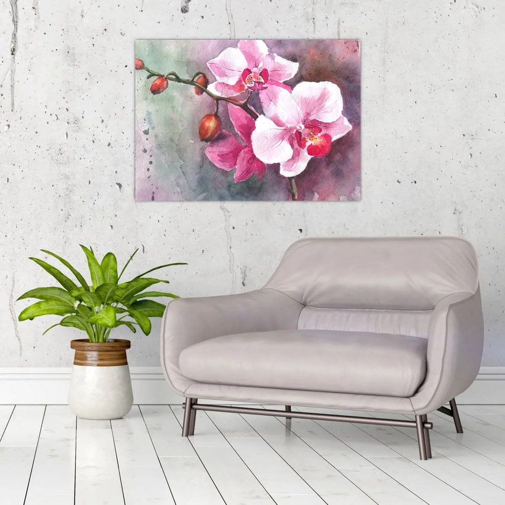 Tablou - Orhidee, acvariu (70x50 cm)