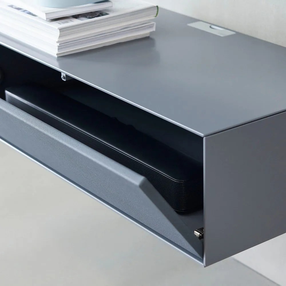 Masă TV gri 91x24 cm Edge by Hammel - Hammel Furniture