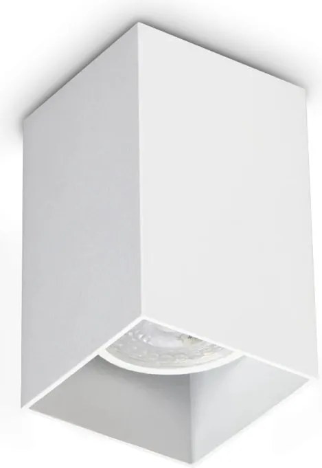 Spot aplicat tavan LOOK PL1 SQUARE D60 H100 BIANCO