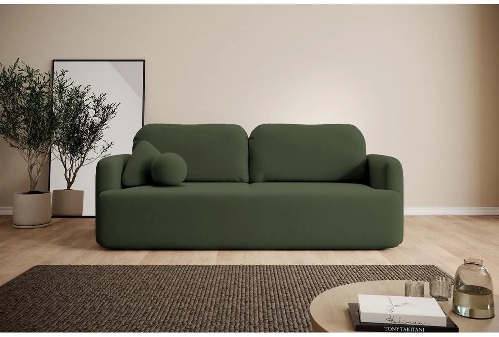 Canapea trei locuri Linaki  (verde + negru). 1099811