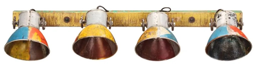 Lampa de perete industriala, multicolor, 90x25 cm E27 1, Multicolour, 4 la rand