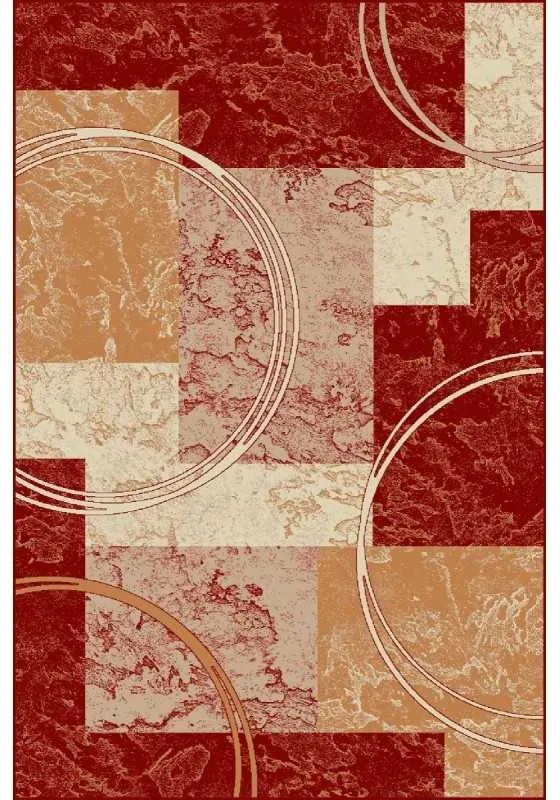 Covor modern rosu 15001 Selectează mărime: 080 X 150