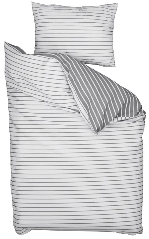 Lenjerie de pat din bumbac Caprivi gri hotelova capsă Dimensiune lenjerie de pat: 70 x 90 cm | 140 x 200 cm