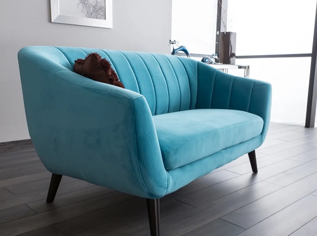 Canapea Fixa Elite Velvet 2 Turcoaz