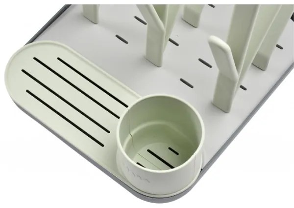 Suport pentru uscarea biberoanelor Beaba verde/gri