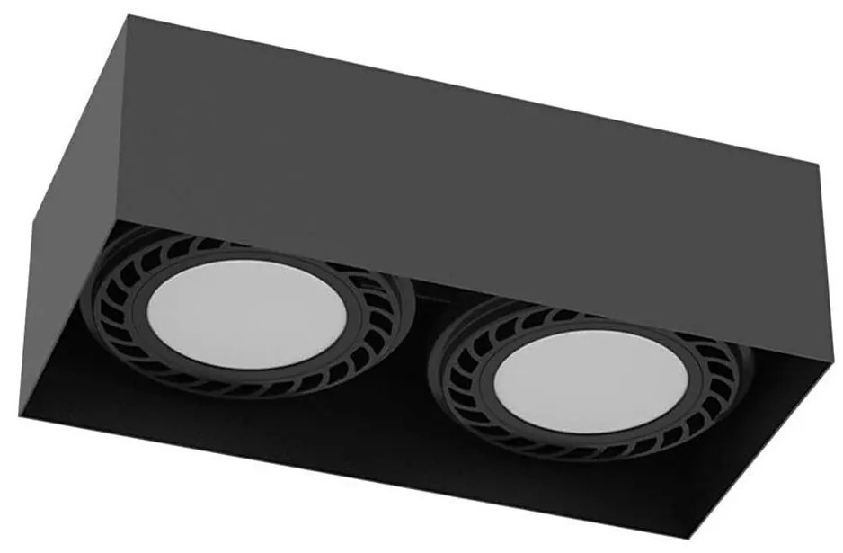 Brosline 1269 - Spot CAGE 2x GU10, 18W, 230V, negru