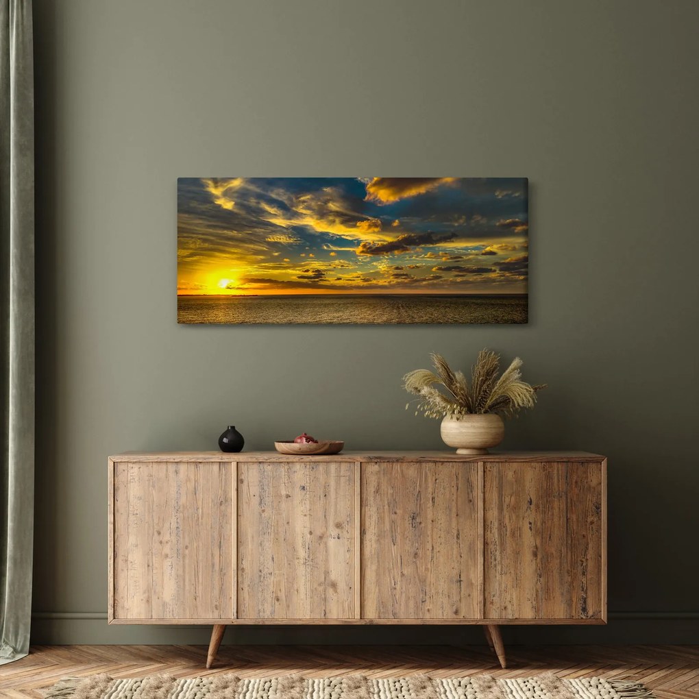 Apus de soare la mare (120x50 cm)