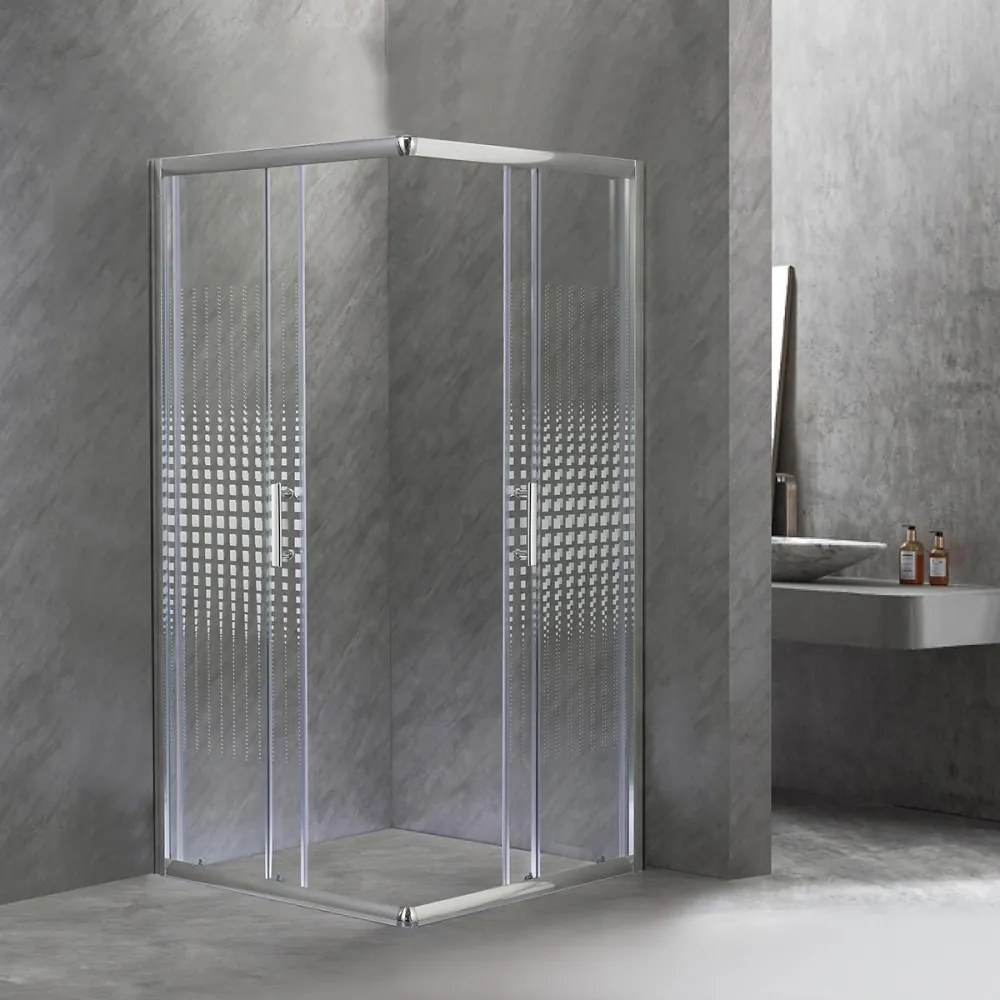 Cabină de duș pătrată Spirit Matrix 90x90