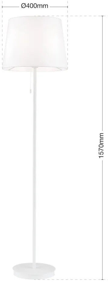 Lampadar/Lampa de podea design elegant LUDWIG alb