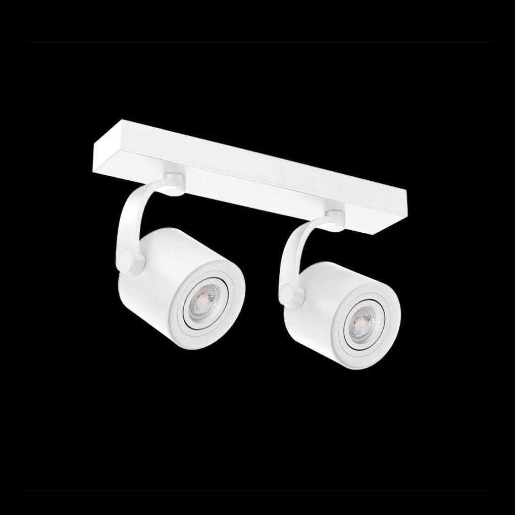 Spot aplicat cu brat directionabil de tavan/plafon BROSS ARM 2 alb ZZ AZ3502