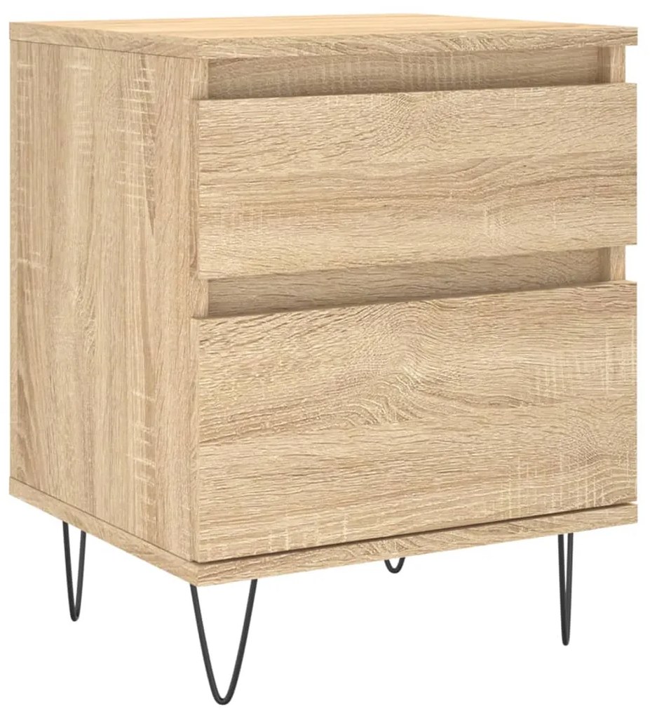 vidaXL Noptieră, stejar sonoma, 40x35x50 cm, lemn compozit