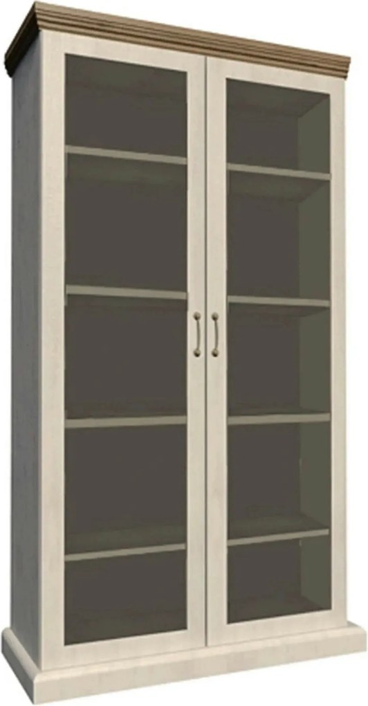 Vitrina ROYAL WS, pin nordic/stejar salbatic, PAL melaminat/plinte dec
