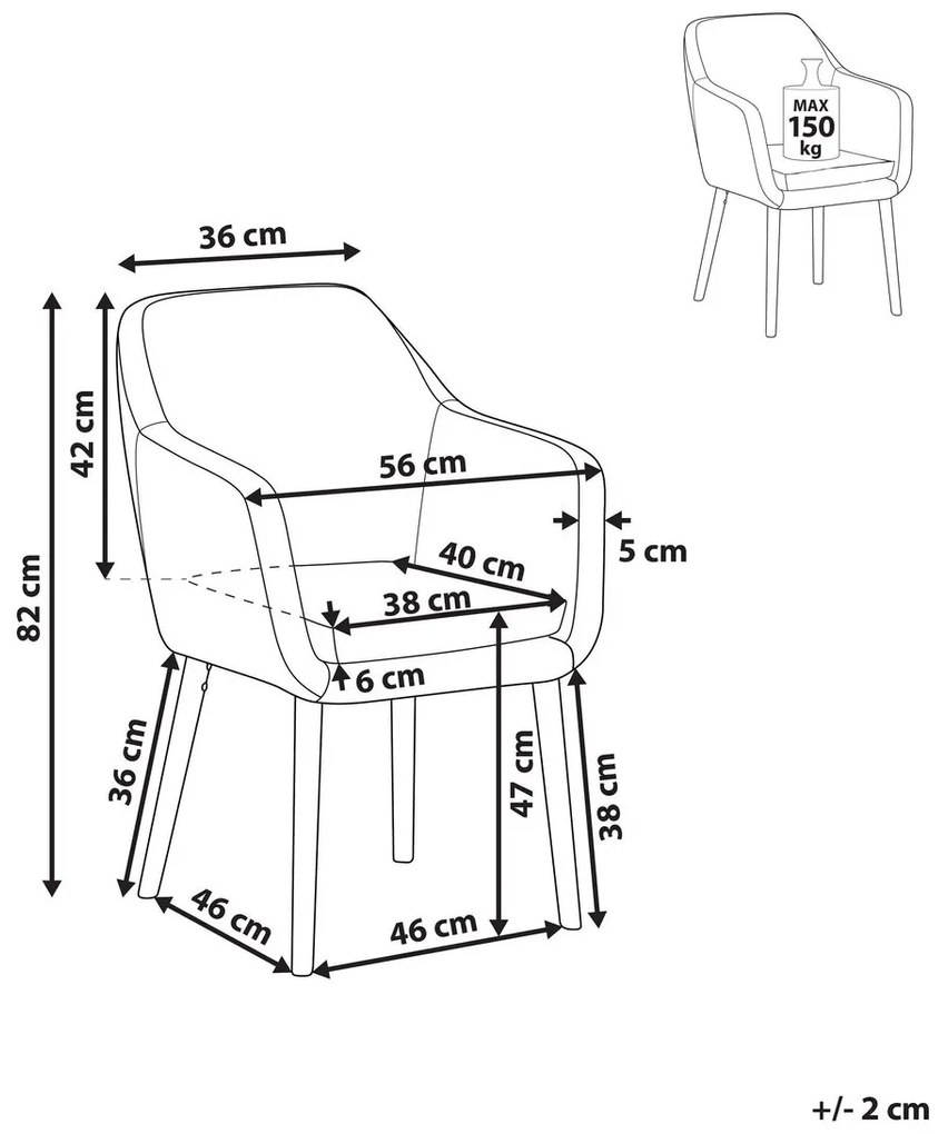 Scaun de sufragerie Yenso (gri). 1009871