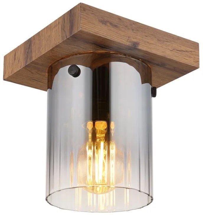 Spot aplicat MDF si sticla fumurie UNDERWOOD