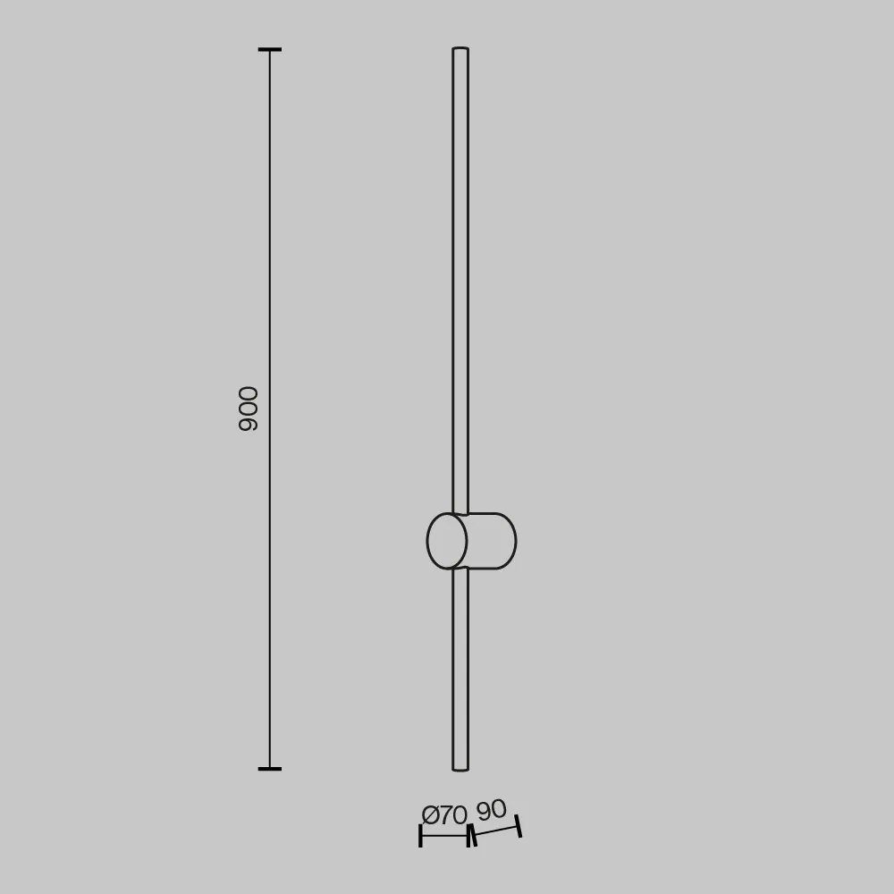 Aplica LED minimalista design liniar Light stick 10W alama
