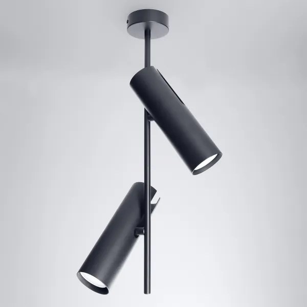 Brilagi - Lustru pe tijă BRANCH 2xGU10/30W/230V negru
