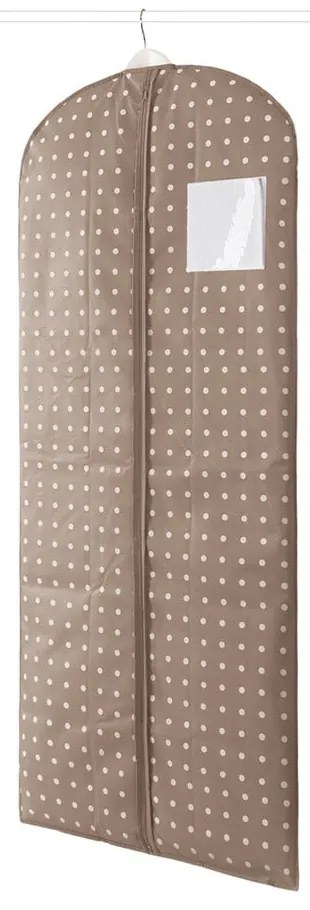 Husă de protecție pentru haine de agățat Compactor Dots, 137 cm, bej