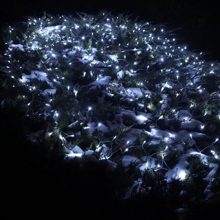 Perdea luminoasă de Crăciun - 3x6 m,600 LED, alb rece