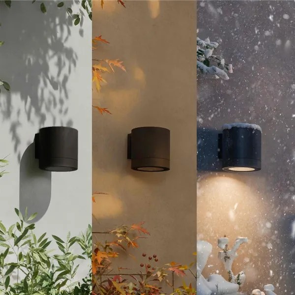 Philips - Aplică de perete pentru exterior FYLX 1xGU10/5W/230V neagră IP44