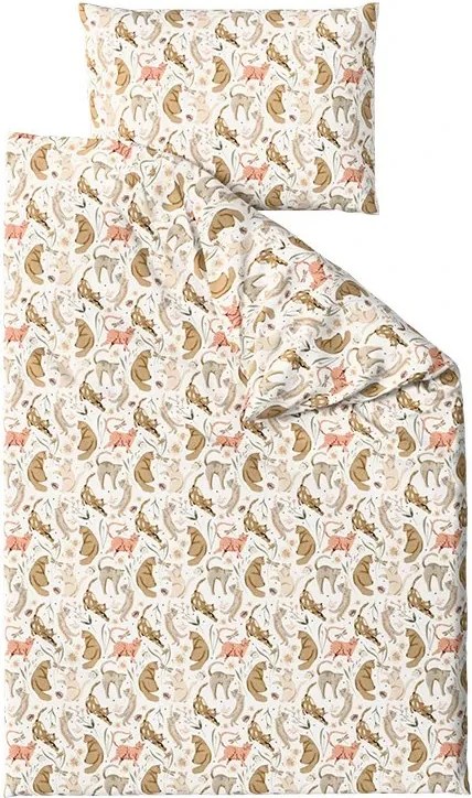 Lenjerie de pat din policotton WILD CATS colorat Dimensiune lenjerie de pat: 2 buc 70 x 90 cm | 200 x 220 cm